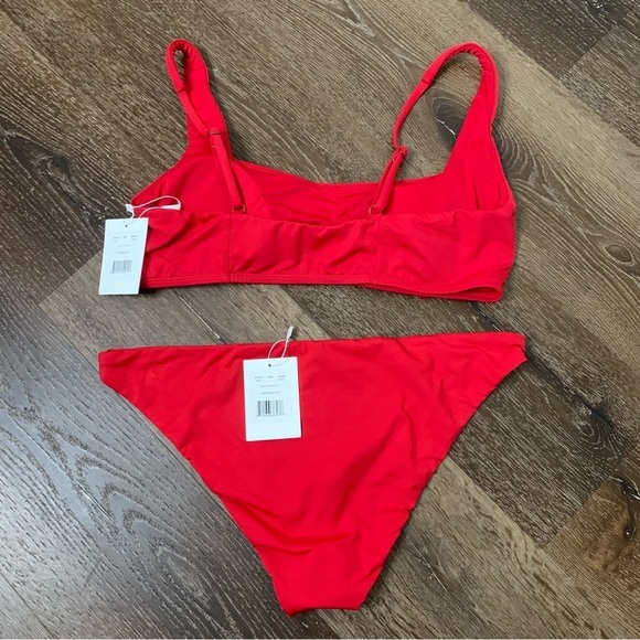 Andie Womens red Havana top/ cheeky bottom bikini swimsuit L - Picture 5 of 10